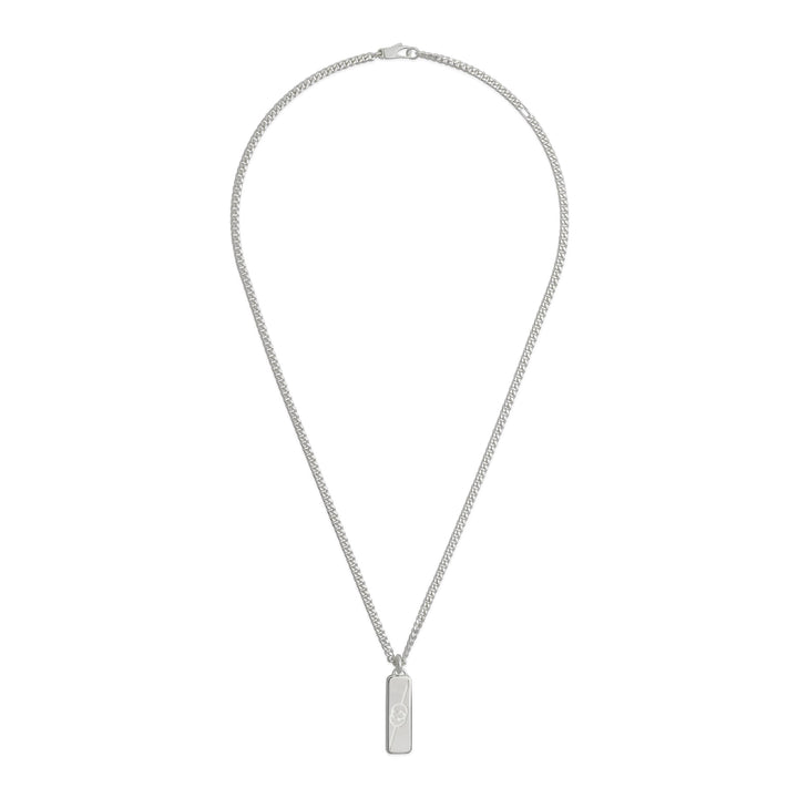 Gucci Interlocking G Silver Curb Link Necklace 50-55cm