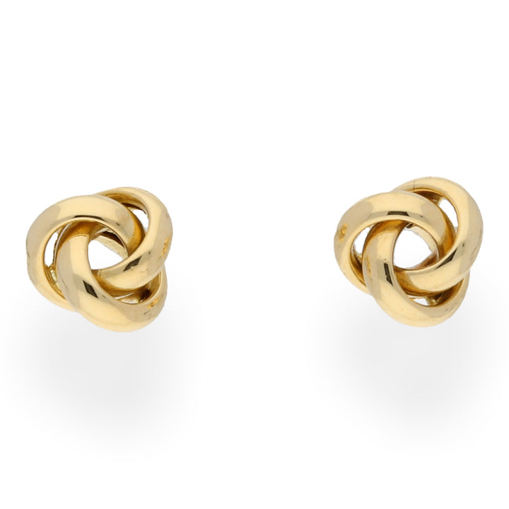 18ct Yellow Gold Knot Stud Earrings