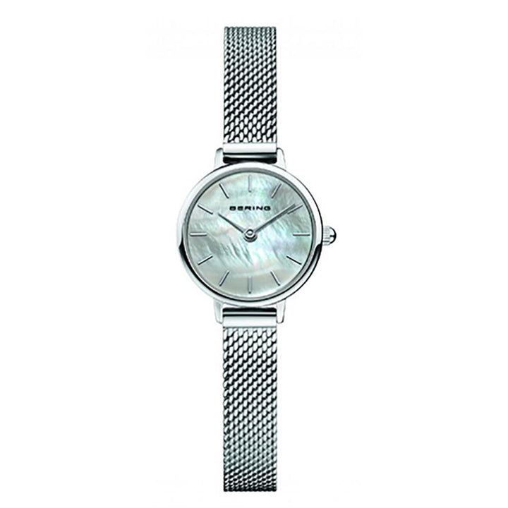 Bering White Mother of Pearl 22mm Quartz Watch 11022-004