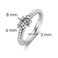 Ti Sento Rope Style Knot Ring