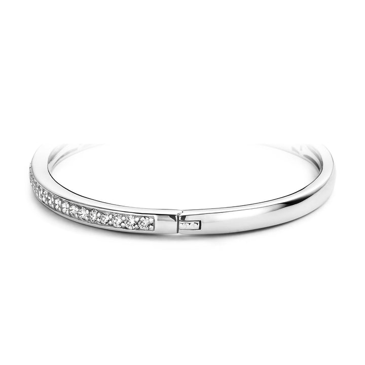 Ti Sento Cubic Zirconia Channel Set Bangle