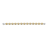 Ti Sento Linked Coffee Bean Gold Plated Silver Bracelet - Michael Jones Jeweller