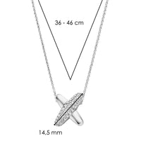 Ti Sento Cubic Zirconia Cross Shape Necklace - Michael Jones Jeweller