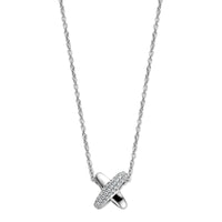 Ti Sento Cubic Zirconia Cross Shape Necklace