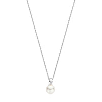 Ti Sento Synthetic Pearl Drop Necklace