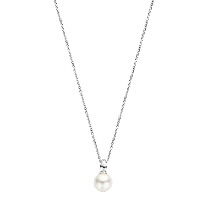 Ti Sento Synthetic Pearl Drop Necklace