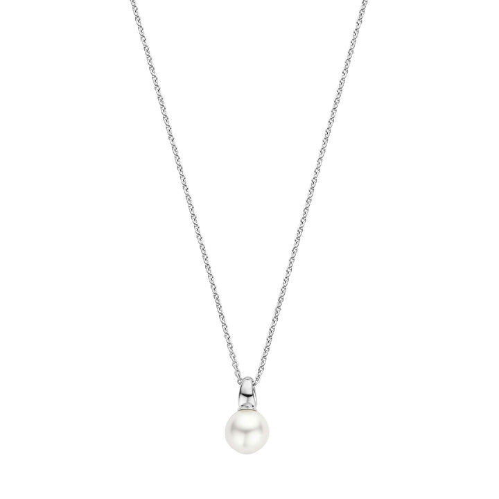 Ti Sento Synthetic Pearl Drop Necklace