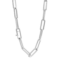 Ti Sento Cubic Zirconia Oval Linked Necklace - Michael Jones Jeweller