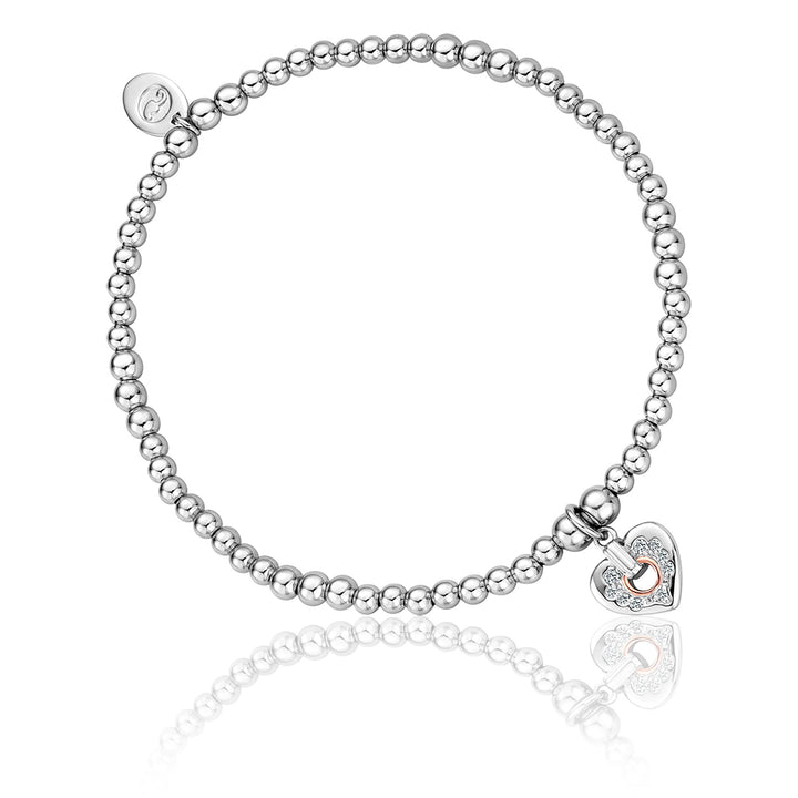 Clogau Cariad Sparkle Heart Affinity Bead Bracelet - Michael Jones Jeweller