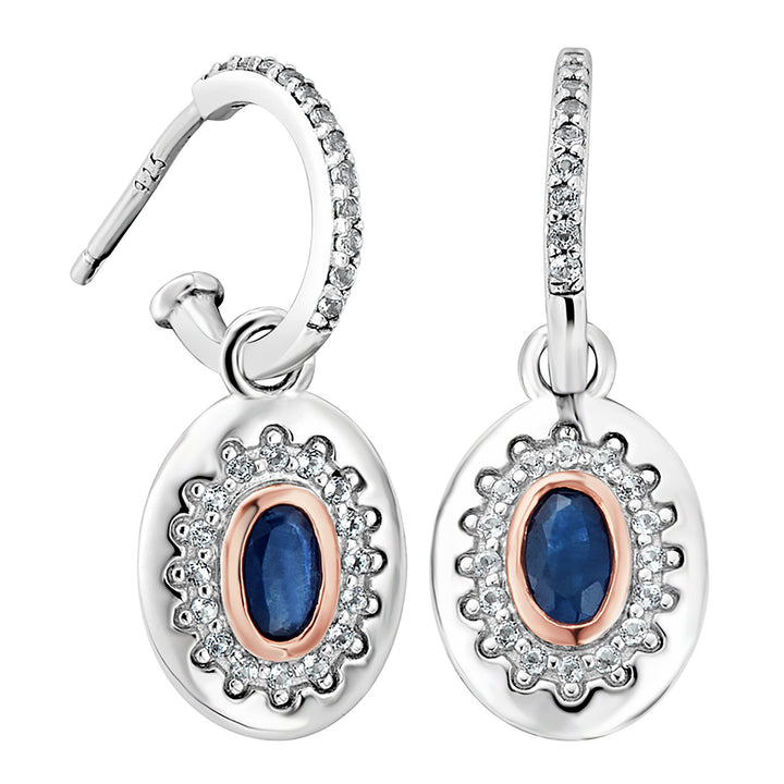 Clogau Princess Diana Sapphire Drop Earrings