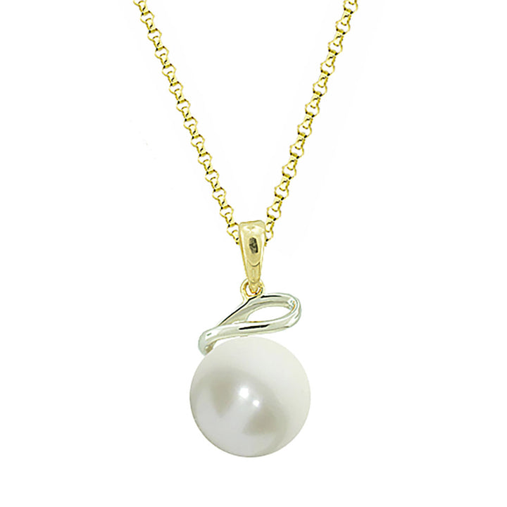 Amore Accent Pearl Pendant - Michael Jones Jeweller