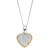 Ti Sento Pavé Cubic Zirconia Heart Pendant