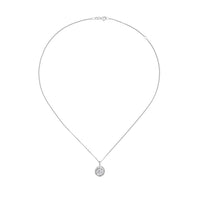 Amore Luna Cubic Zirconia Silver Necklace