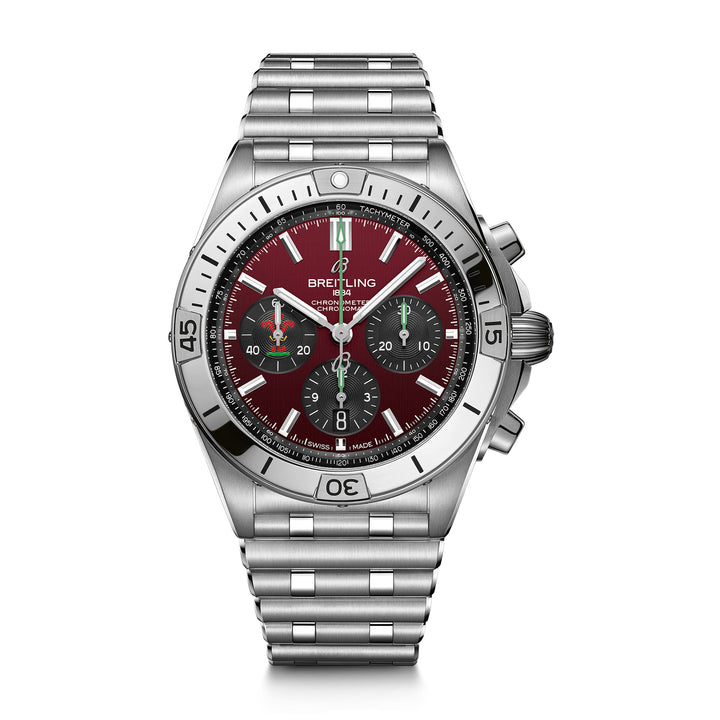 Breitling Chronomat B01 Six Nations Wales 42mm Automatic Watch AB0134A61K1A1 - Michael Jones Jeweller