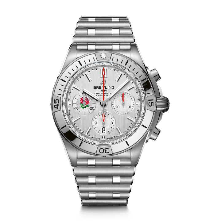 Breitling Chronomat B01 Six Nations England 42mm Automatic Watch AB0134A71A1A1 - Michael Jones Jeweller