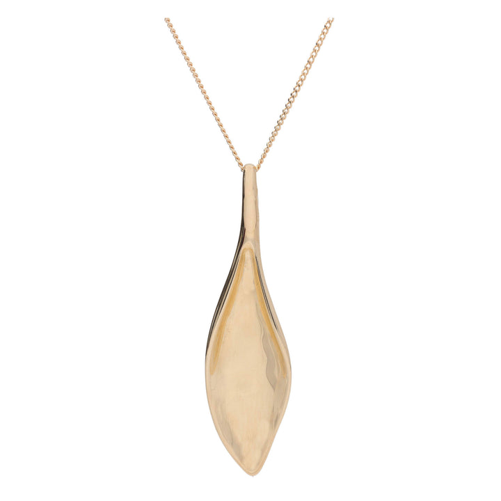 Petal Drop 9ct Yellow Gold Necklace - Michael Jones Jeweller