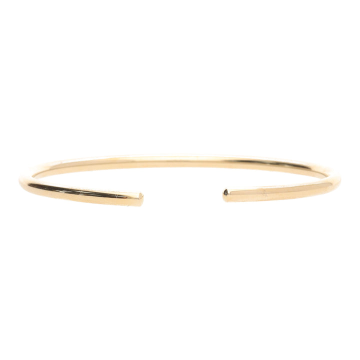 Plain Polished Torque 18ct Yellow Gold Bangle