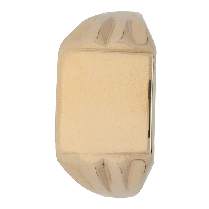 Pre-Owned Rectangular 9ct Yellow Gold Signet Ring - Michael Jones Jeweller