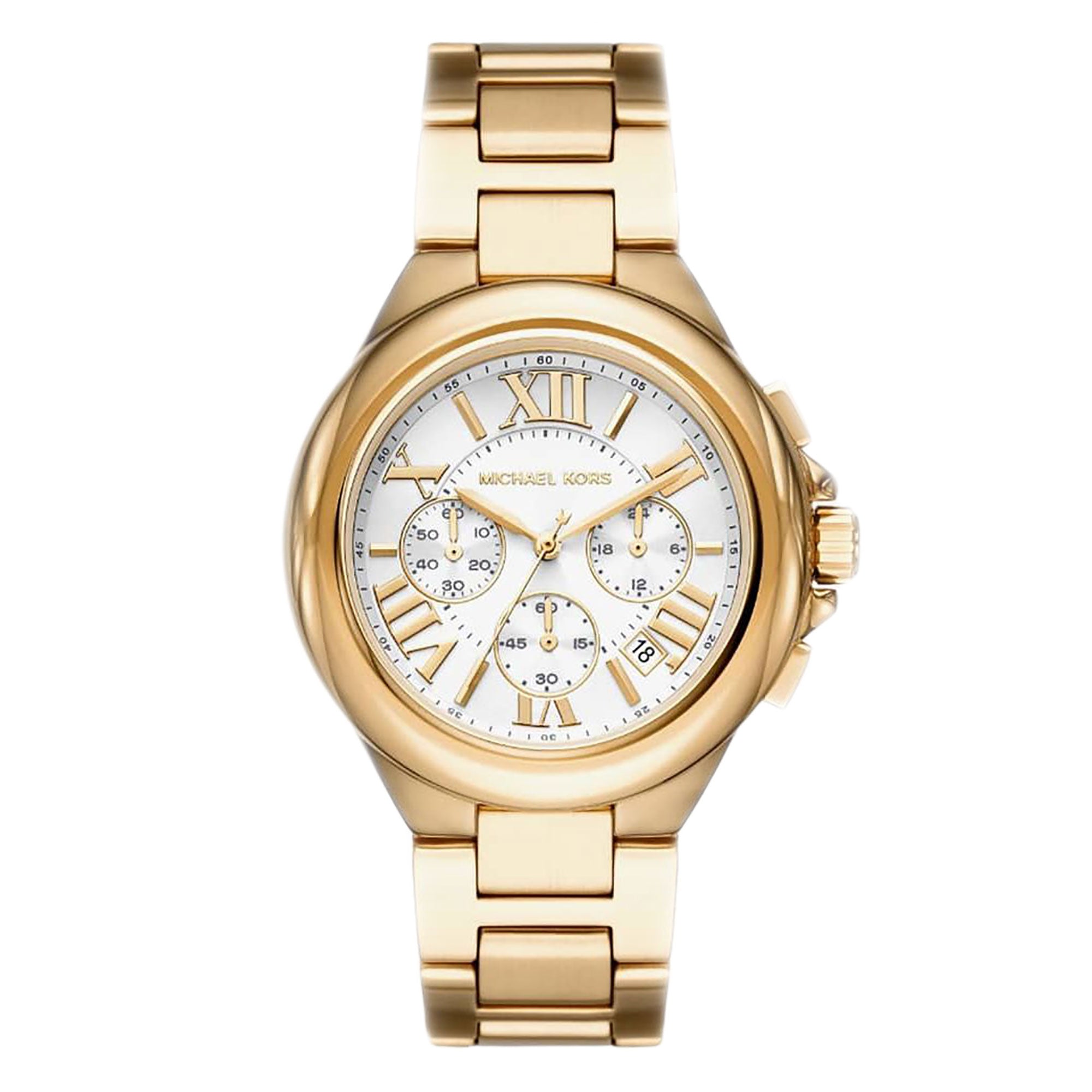 Michael Kors Oversized Camille 45mm Quartz Chronograph Watch MK7270 ...