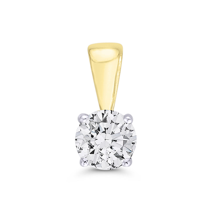 Diamond 0.20ct 9ct Yellow Gold Pendant