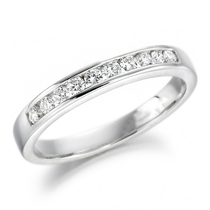 Diamond 0.26ct Platinum Wedding Ring - Michael Jones Jeweller